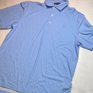 Turtleson Blue Check Sunset Ridge Golf Polo